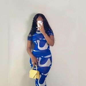 SHEIN sheer bodycon dress